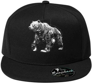 Medvěd-Grizzly-Tech, bílý potisk