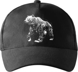 Medvěd-Grizzly-Tech, bílý potisk