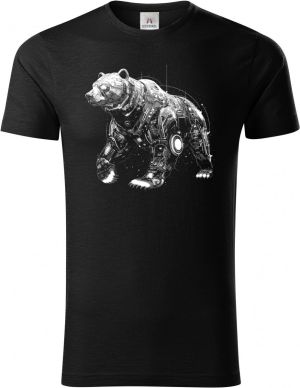 Medvěd-Grizzly-Tech, bílý potisk