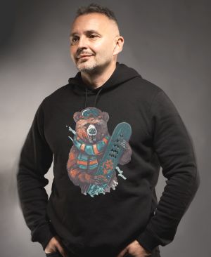 Medvěd snowboardista