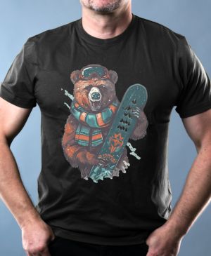 Medvěd snowboardista