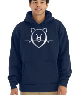 Medvědí EKG, bílý potisk