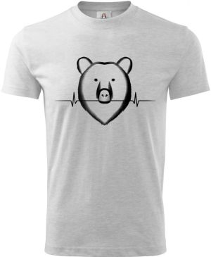 Medvědí EKG, černý potisk