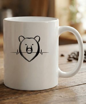 Medvědí EKG, černý potisk