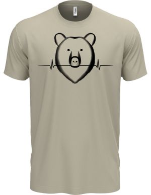 Medvědí EKG, černý potisk