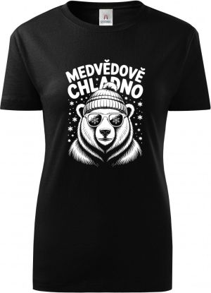 Medvědově chladno, bílý potisk