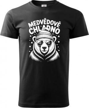 Medvědově chladno, bílý potisk