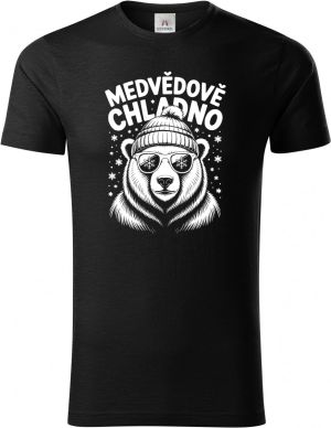 Medvědově chladno, bílý potisk