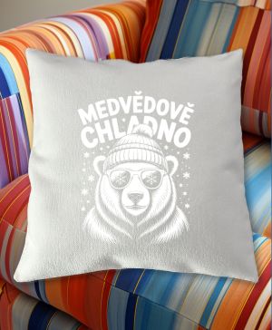 Medvědově chladno, bílý potisk