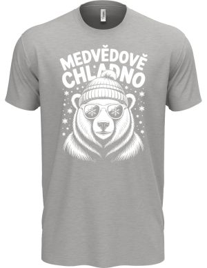 Medvědově chladno, bílý potisk