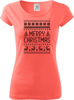Merry Christmas, černý tisk