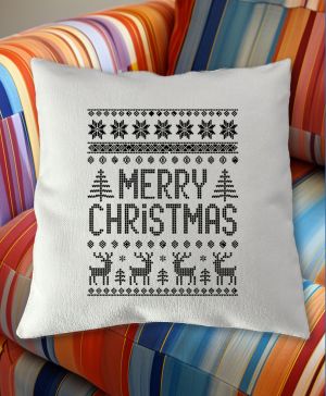Merry Christmas, černý tisk