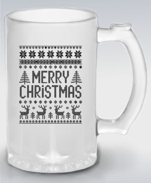Merry Christmas, černý tisk