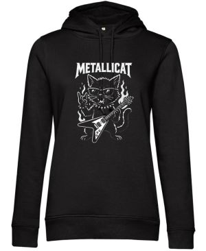 Metallicat – rocková kočka, bílý potisk