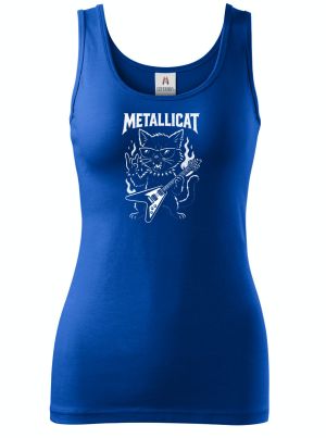 Metallicat – rocková kočka, bílý potisk
