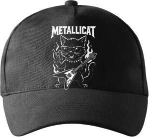 Metallicat – rocková kočka, bílý potisk