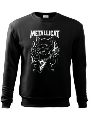 Metallicat – rocková kočka, bílý potisk