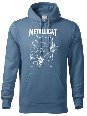 Metallicat – rocková kočka, bílý potisk