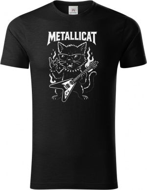 Metallicat – rocková kočka, bílý potisk