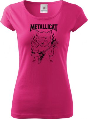 Metallicat – rocková kočka, černý potisk