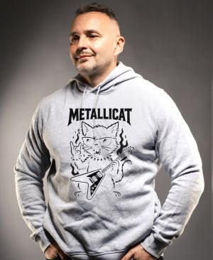 Metallicat – rocková kočka, černý potisk