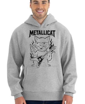 Metallicat – rocková kočka, černý potisk