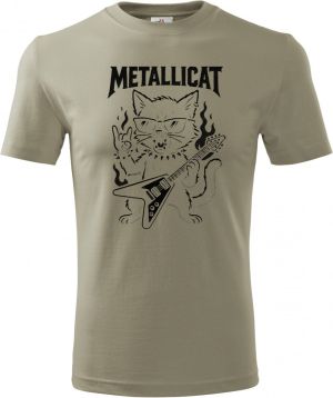 Metallicat – rocková kočka, černý potisk