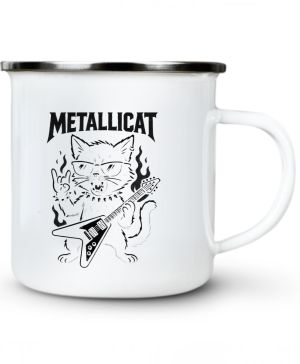 Metallicat – rocková kočka, černý potisk