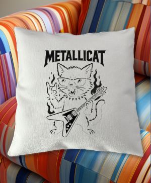 Metallicat – rocková kočka, černý potisk