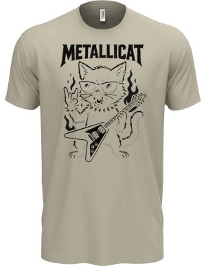 Metallicat – rocková kočka, černý potisk