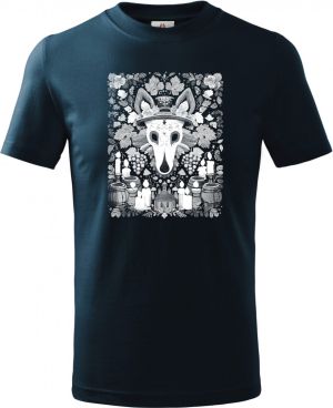 Mexická noc duší, bílý potisk