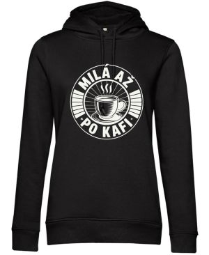 Milá až po kafi, bílý potisk