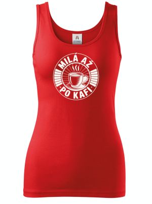 Milá až po kafi, bílý potisk