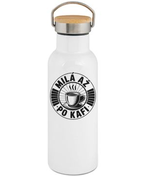 Milá až po kafi, černý potisk