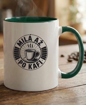 Milá až po kafi, černý potisk