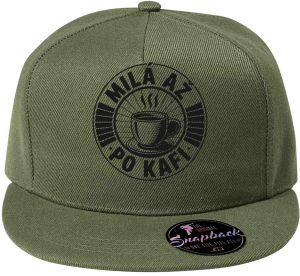 Milá až po kafi, černý potisk