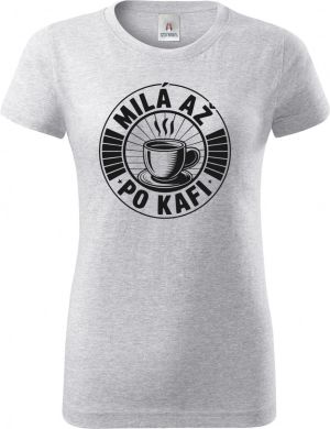 Milá až po kafi, černý potisk