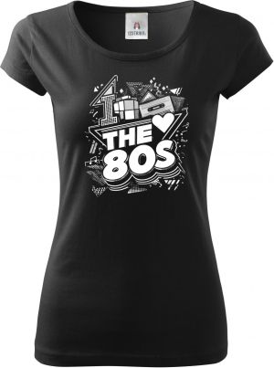 Miluju 80 léta, bílý tisk