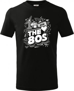 Miluju 80 léta, bílý tisk