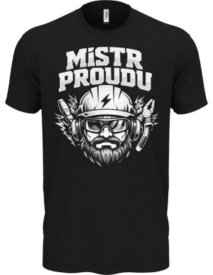 Mistr proudu, bílý potisk
