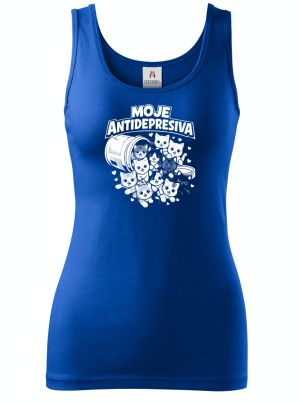 Moje antidepresiva, kočky, bílý potisk