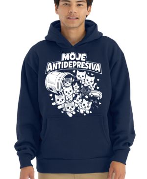 Moje antidepresiva, kočky, bílý potisk