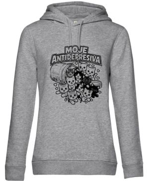 Moje antidepresiva, kočky, černý potisk