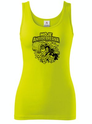 Moje antidepresiva, kočky, černý potisk