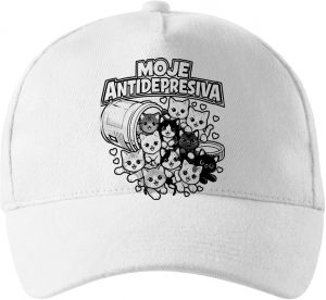 Moje antidepresiva, kočky, černý potisk