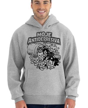 Moje antidepresiva, kočky, černý potisk