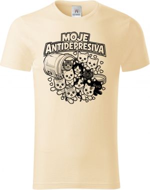 Moje antidepresiva, kočky, černý potisk
