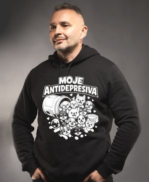 Moje antidepresiva psi, bílý potisk