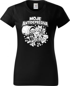 Moje antidepresiva psi, bílý potisk