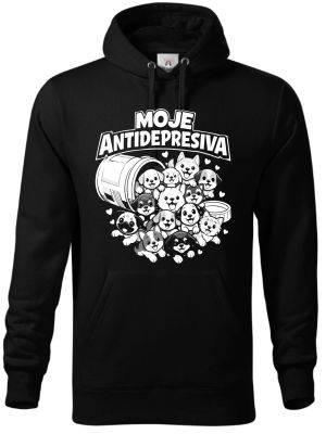 Moje antidepresiva psi, bílý potisk